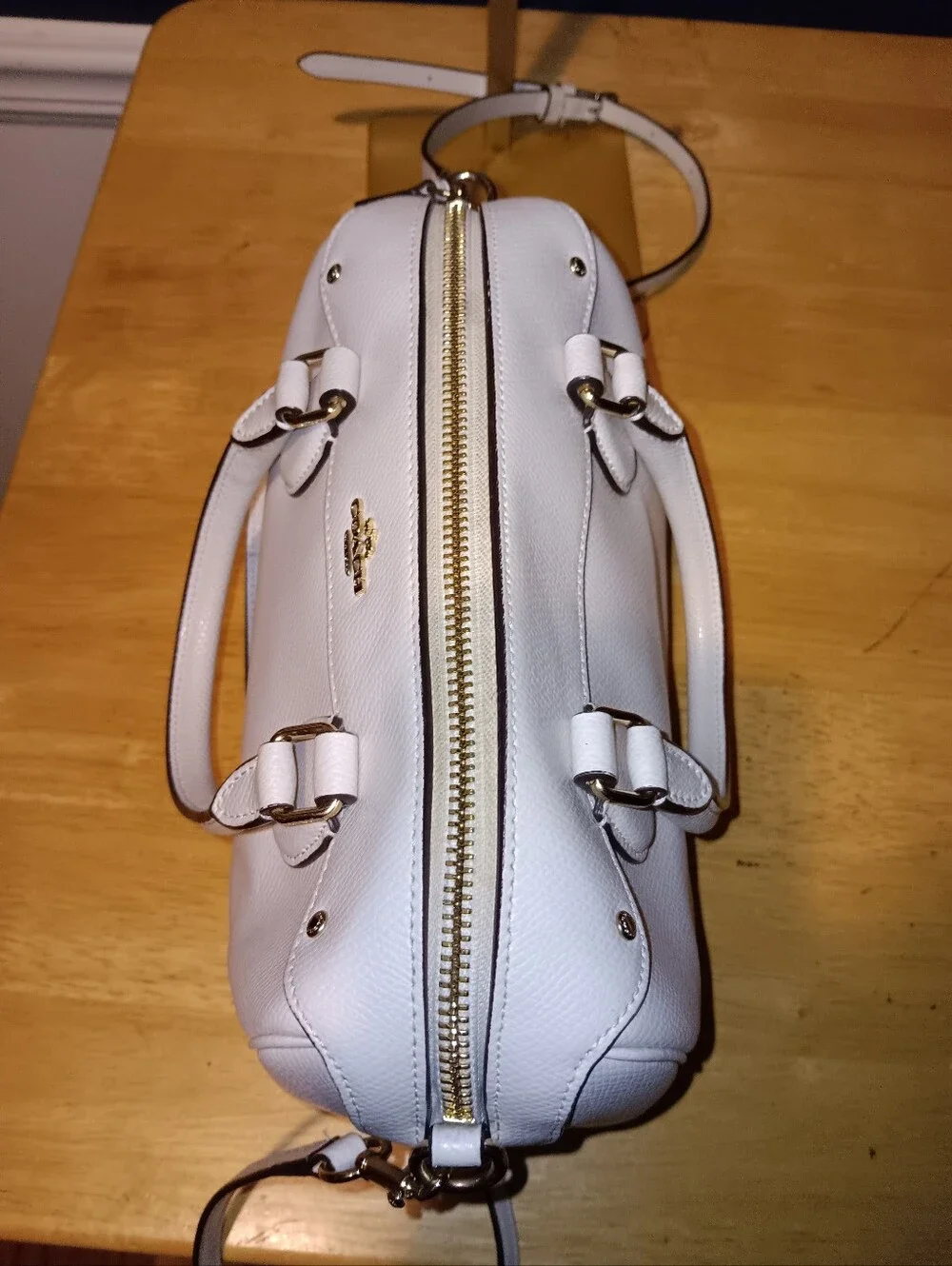 Coach Leather Bennett Bag With Long Strap